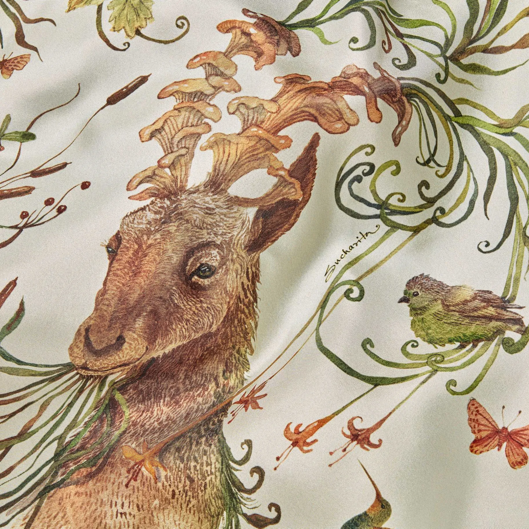 Belts & Scarves-Sarah Flint Folklore Forest Scarf 90