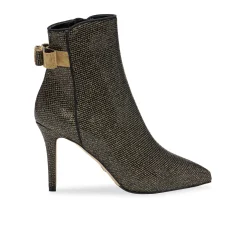 Boots & Booties-Sarah Flint Perfect Gold Bow Dress Bootie 90