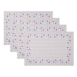 Home-Sarah Flint 4-Piece Rectangular Placemat Set