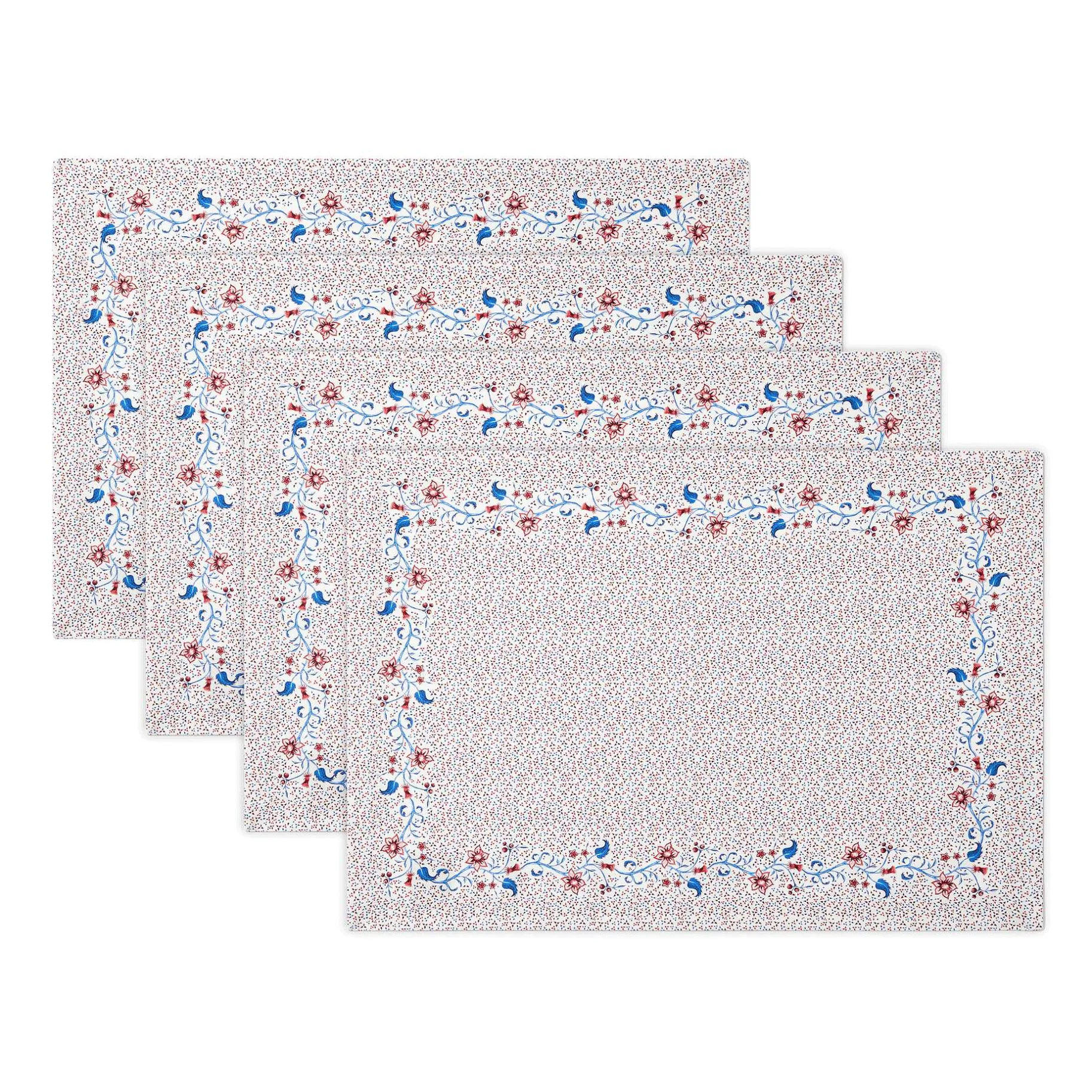 Home-Sarah Flint 4-Piece Rectangular Placemat Set